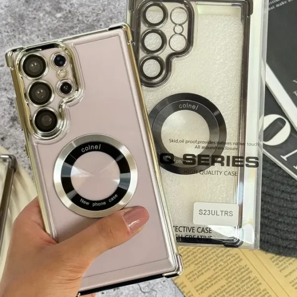 قاب ایربگ دار Magsafe با گلس لنز سری S سامسونگ (کدC1782)