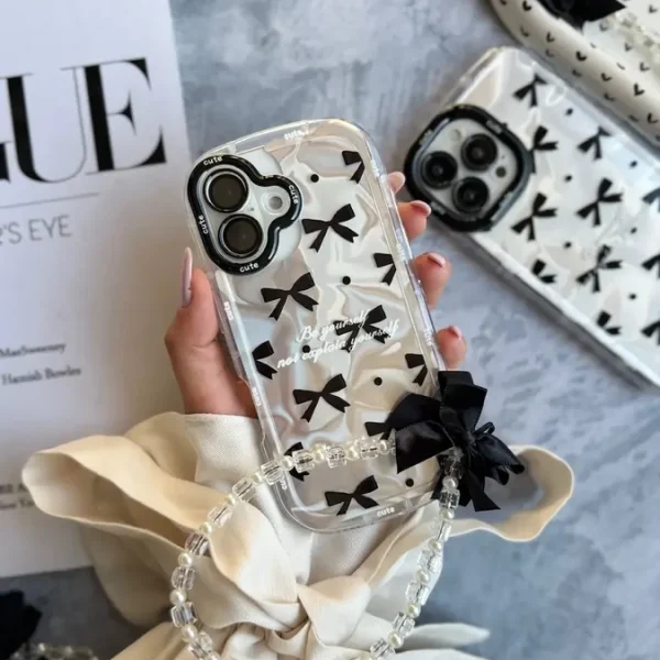 قاب Cute Bow Tie با آویز (کدC2074)